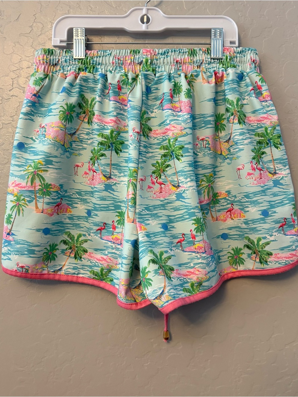 Jess Lea tropical treasures flamingo island print everyday shorts size large - Picture 12 of 16